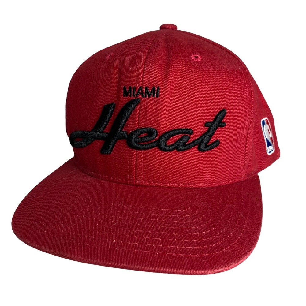 Adidas Miami Heat‎ NBA Draft Cap Anniversary Collection Red Snapback Hat Mens OS